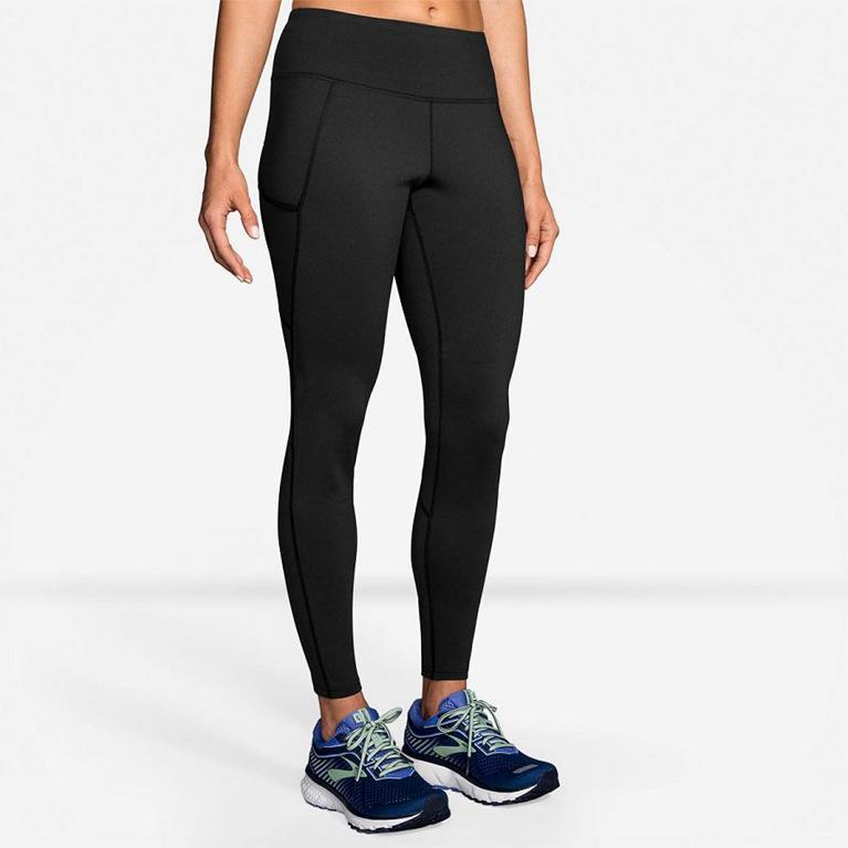 Brooks Threshold Women's Running Leggings - Grey (34920-EXSY)